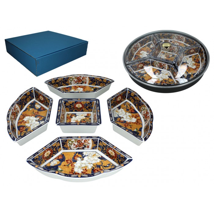 Naczynie ceramiczne do serowania przekąsek - Lazy Suzan 242-9002