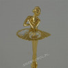 Złota figurka baletnica z kryształkami swarovskiego 122-0151