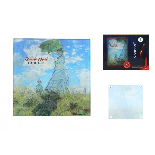 Podkładka szklana - C. Monet, Kobieta z Parasolem (CARMANI) 195-0950 Podkładka szklana - C. Monet, Kobieta z Parasolem (CARMANI) 195-0950