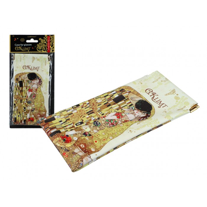 Etui na okulary, miękkie - G. Klimt, Pocałunek (CARMANI) 021-8313