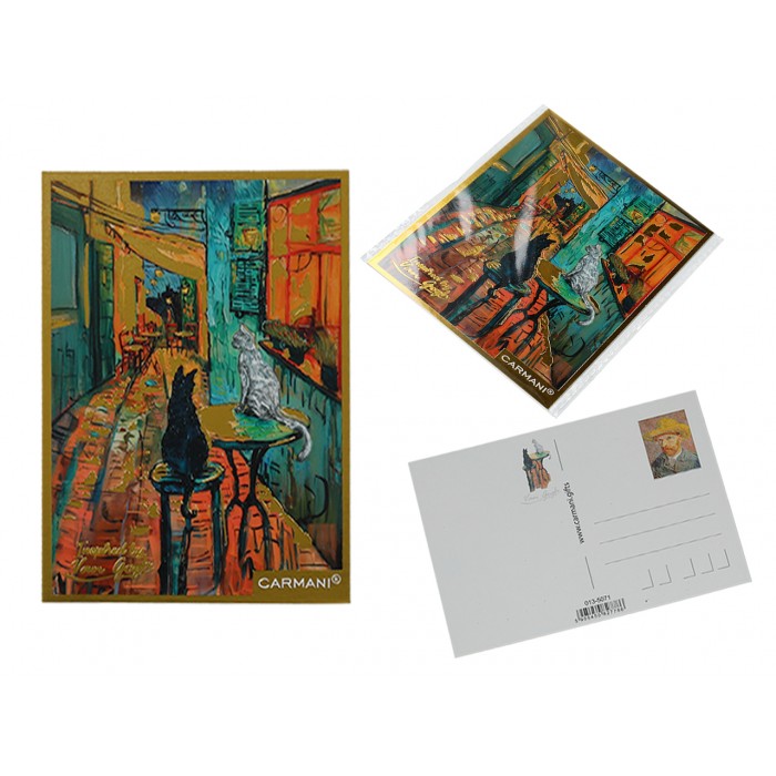 Kpl. 12 pocztówek - inspirowana malarstwem V. van Gogh (CARMANI) 013-5071