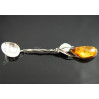 Łyżeczka srebrna z bursztynem ŁYŻ-1 102/5