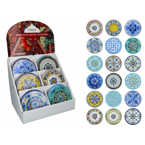 Kpl. 36 podkładek ceramicznych, okrągłe (CARMANI) 008-2004