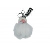 Breloczek do kluczy - Niemowlak, biały pompon 139-1507