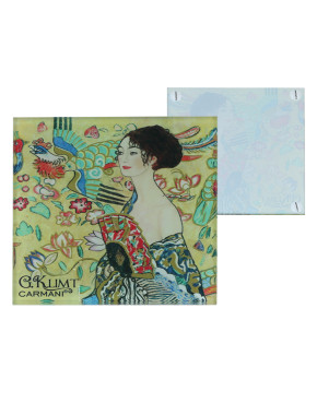 Podkładka szklana - G. Klimt, Kobieta z wachlarzem (CARMANI) 195-3108