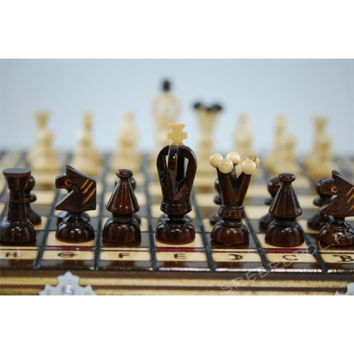 Recznie rzeźbione szachy 31.0x31.0