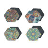 Kpl. 4 podkładek kamiennych - Sześciokątne, Maroko (CARMANI) 008-2015