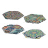 Kpl. 4 podkładek kamiennych - Sześciokątne, Maroko (CARMANI) 008-2015