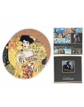 Podkładka ceramiczna, okrągła - G. Klimt, Adela (CARMANI) 008-3001