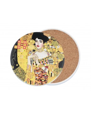 Podkładka ceramiczna, okrągła - G. Klimt, Adela (CARMANI) 008-3001