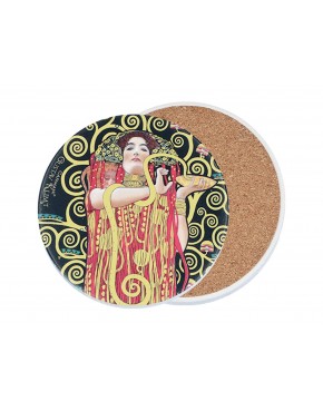 Podkładka ceramiczna, okrągła - G. Klimt, Medycyna (CARMANI) 008-3002
