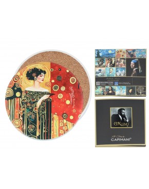Podkładka ceramiczna, okrągła - Inspirowane malarstwem G. Klimt (CARMANI) 008-3005