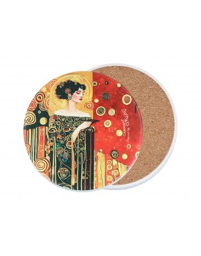 Podkładka ceramiczna, okrągła - Inspirowane malarstwem G. Klimt (CARMANI) 008-3005