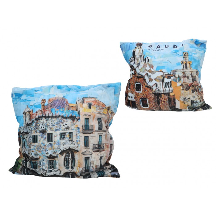 Poduszka z wypełnieniem/suwak - inspirowana malarstwem A. Gaudi (CARMANI) 023-8681