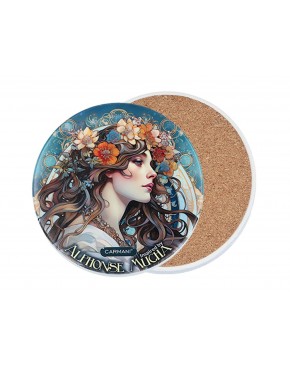 Podkładka ceramiczna, okrągła - Inspirowane malarstwem A. Mucha (CARMANI) 008-3203