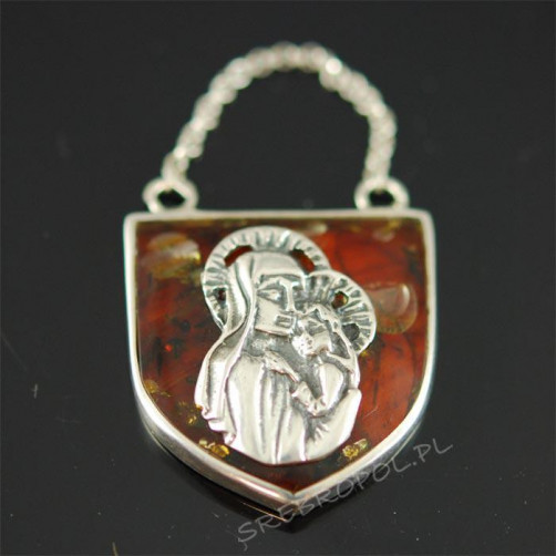 Ryngraf srebrny z bursztynem R SW 61/5 B