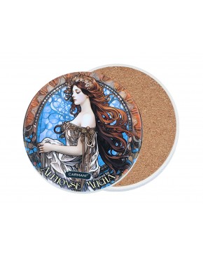 Podkładka ceramiczna, okrągła - Inspirowane malarstwem A. Mucha (CARMANI) 008-3207