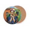 Podkładka ceramiczna, okrągła - Inspirowane malarstwem F. Kahlo (CARMANI) 008-3405