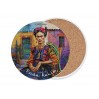 Podkładka ceramiczna, okrągła - Inspirowane malarstwem F. Kahlo (CARMANI) 008-3400