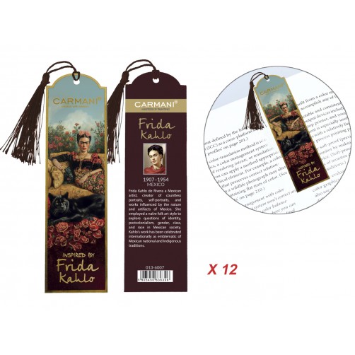 Kpl. 12 zakładek do książki - F. Kahlo (CARMANI) 013-6007 Kpl. 12 zakładek do książki - F. Kahlo (CARMANI) 013-6007