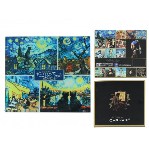 Podkładka szklana - V. van Gogh, kolaż (CARMANI) 195-3223 Podkładka szklana - V. van Gogh, kolaż (CARMANI) 195-3223