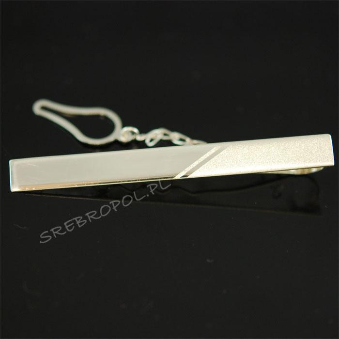 Srebrna spinka do krawata WS-4400 7.5g