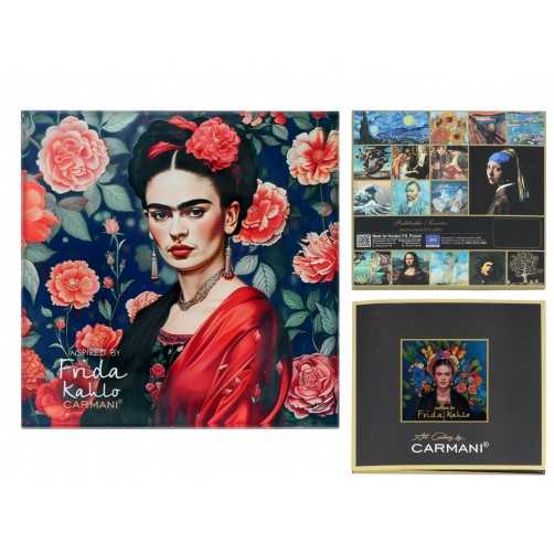 Podkładka szklana - inspirowana malarstwem F. Kahlo(CARMANI) 195-3022 Podkładka szklana - inspirowana malarstwem F. Kahlo(CARMANI) 195-3022