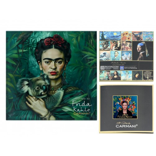 Podkładka szklana - inspirowana malarstwem F. Kahlo(CARMANI) 195-3023 Podkładka szklana - inspirowana malarstwem F. Kahlo(CARMANI) 195-3023