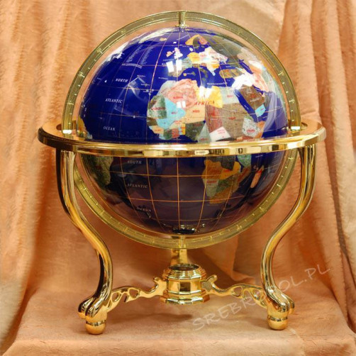 Globus z kamieni szlachetnych DQ330T-1A