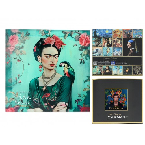 Podkładka szklana - inspirowana malarstwem F. Kahlo(CARMANI) 195-3020 Podkładka szklana - inspirowana malarstwem F. Kahlo(CARMANI) 195-3020
