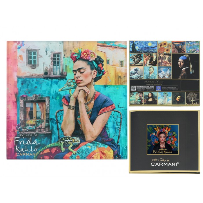 Podkładka szklana - inspirowana malarstwem F. Kahlo(CARMANI) 195-3026