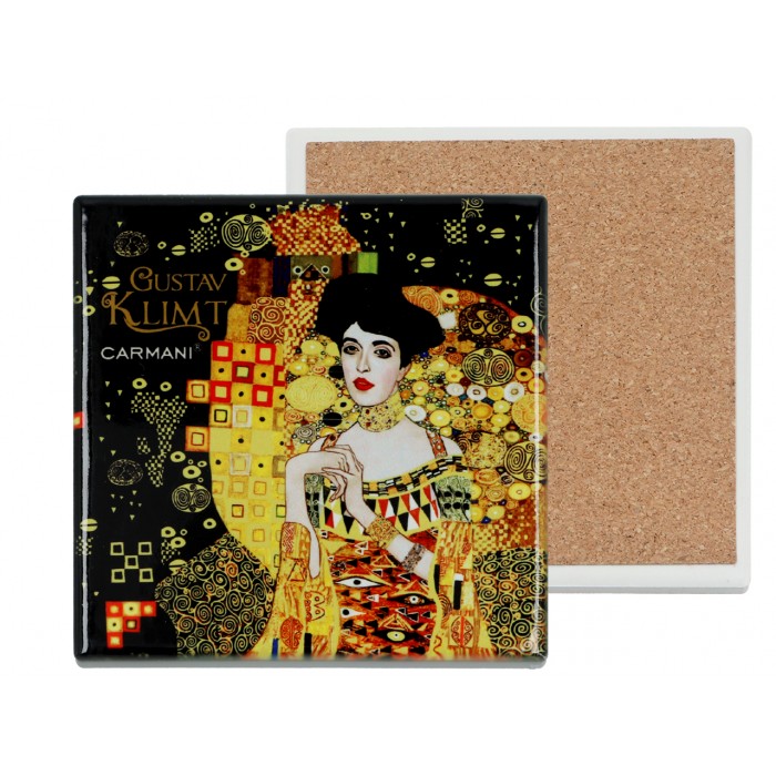 Podkładka ceramiczna, kwadratowa - G. Klimt, Adela (CARMANI) 008-2052C