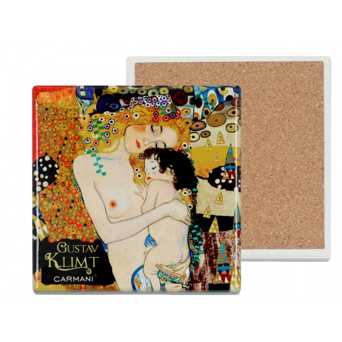 Podkładka ceramiczna, kwadratowa - G. Klimt, Macierzyństwo (CARMANI) 008-2052H