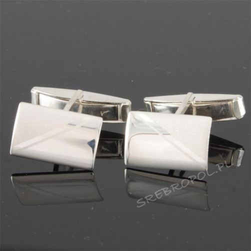 Srebrne spinki do mankietów WS-4100 7.0g