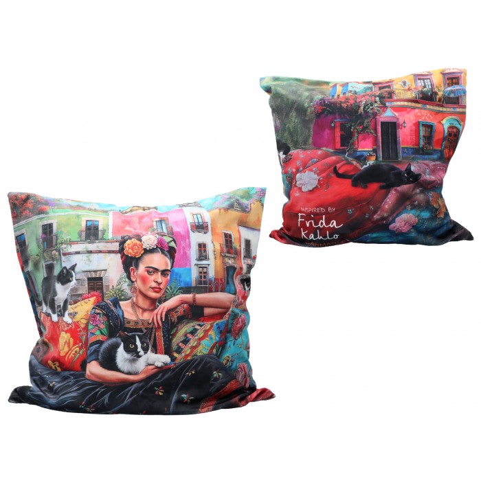 Poduszka z wypełnieniem/suwak - inspirowane malarstwem F. Kahlo (CARMANI) 023-8572