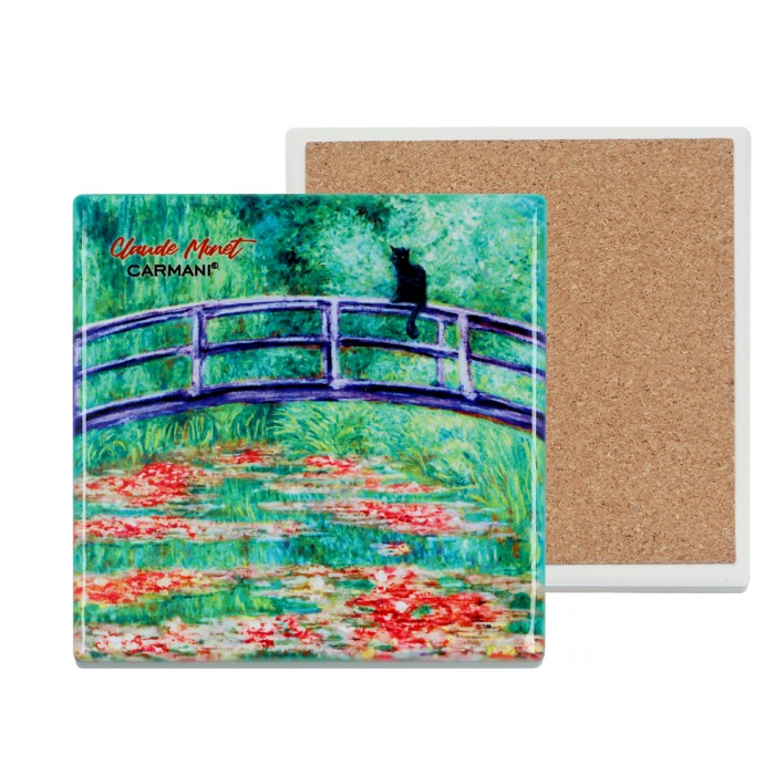 Podkładka ceramiczna, kwadratowa - Inspirowane malarstwem C. Monet,  (CARMANI) 008-2056F