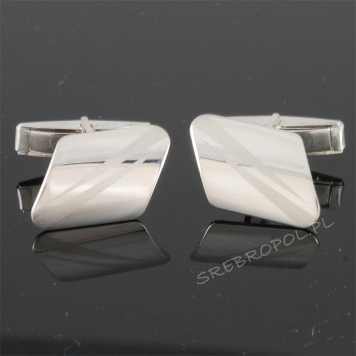 Srebrne spinki do mankietów WS-4700 8.0g