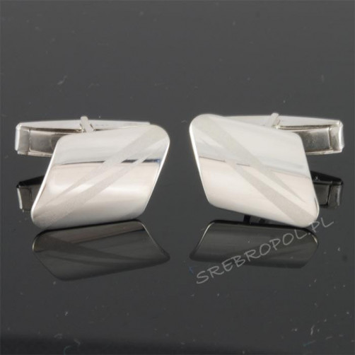 Srebrne spinki do mankietów WS-4700 8.0g