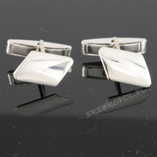 Srebrne spinki do mankietów WS-3800 6.5g