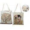 Torba na ramię - G. Klimt, Pocałunek + Drzewo, jasne tło (CARMANI) 021-8741