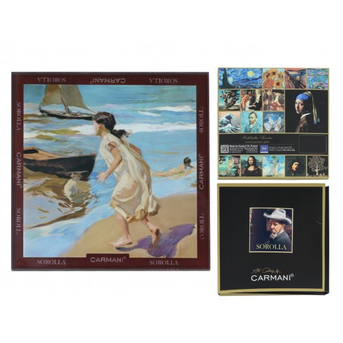 Podkładka szklana - J. Sorolla, Dziewczynka wchodzi do morza (CARMANI) 195-3062
