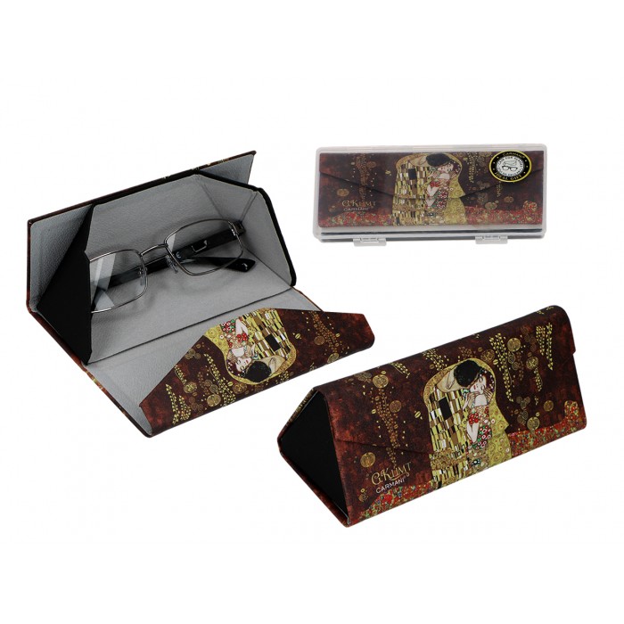 Etui na okulary, składane - G. Klimt, Pocałunek (CARMANI) 021-8360