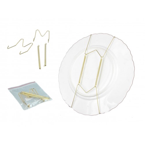 Zawiesie sprężynkowe - złote uchwyt pod talerze 22 cm. 001-0027 Zawiesie sprężynkowe - złote uchwyt pod talerze 22 cm. 001-0027