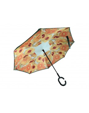 Parasol odwrotnie otwierany - V. van Gogh, Słoneczniki (CARMANI) 021-7250