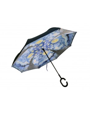 Parasol odwrotnie otwierany - V. Van Gogh, Gwiaździsta noc (CARMANI) 021-7251