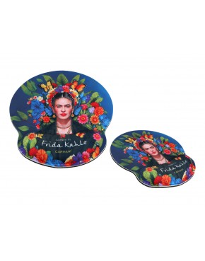Podkładka pod mysz komputerową z poduszką na nadgarstek - inspirowana malarstwem F. Kahlo (CARMANI) 022-0625
