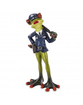 Figurka żaba policjantka