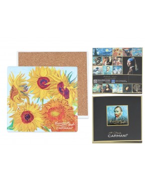 Podkładka ceramiczna - V. van Gogh, Słoneczniki (CARMANI) 008-3100