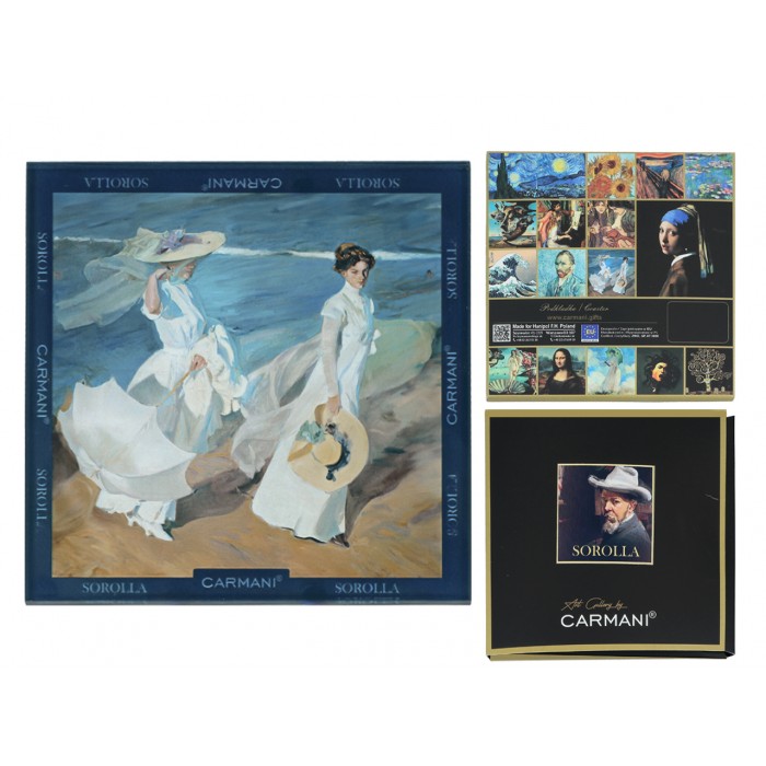 Podkładka szklana - J. Sorolla, Spacer brzegiem morza (CARMANI) 195-3063