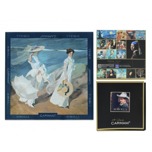 Podkładka szklana - J. Sorolla, Spacer brzegiem morza (CARMANI) 195-3063